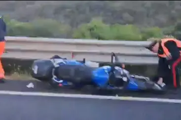 Un'immagine del drammatico incidente a Castiadas (foto da frame video)