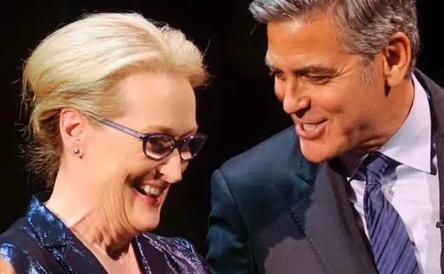 Con Meryl Streep, altro mostro sacro di Hollywood