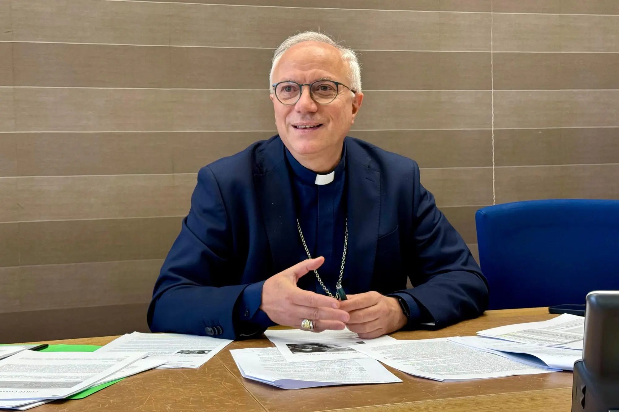 Il segretario della Cei e arcivescovo di Cagliari Giuseppe Baturi