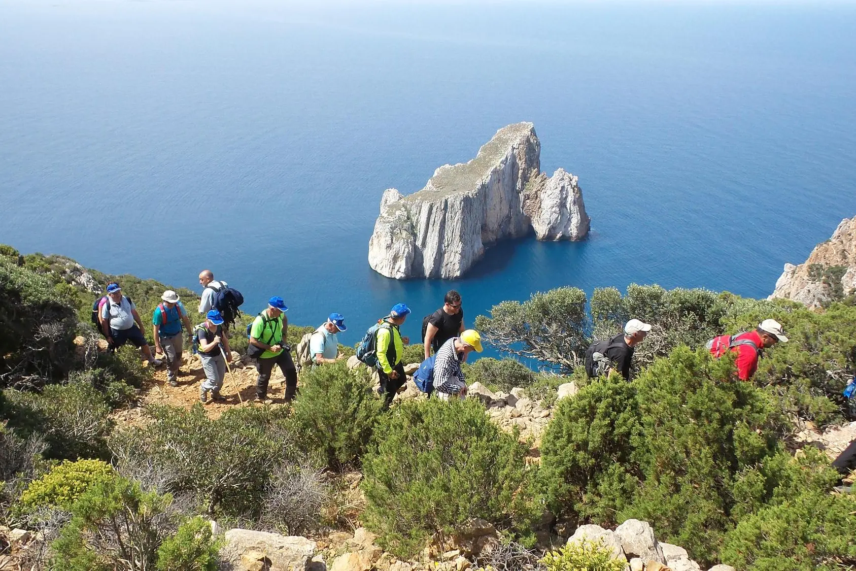 Un'immagine del Cammino di Santa Barbara (foto Angelo Cucca, archivio L'Unione Sarda)