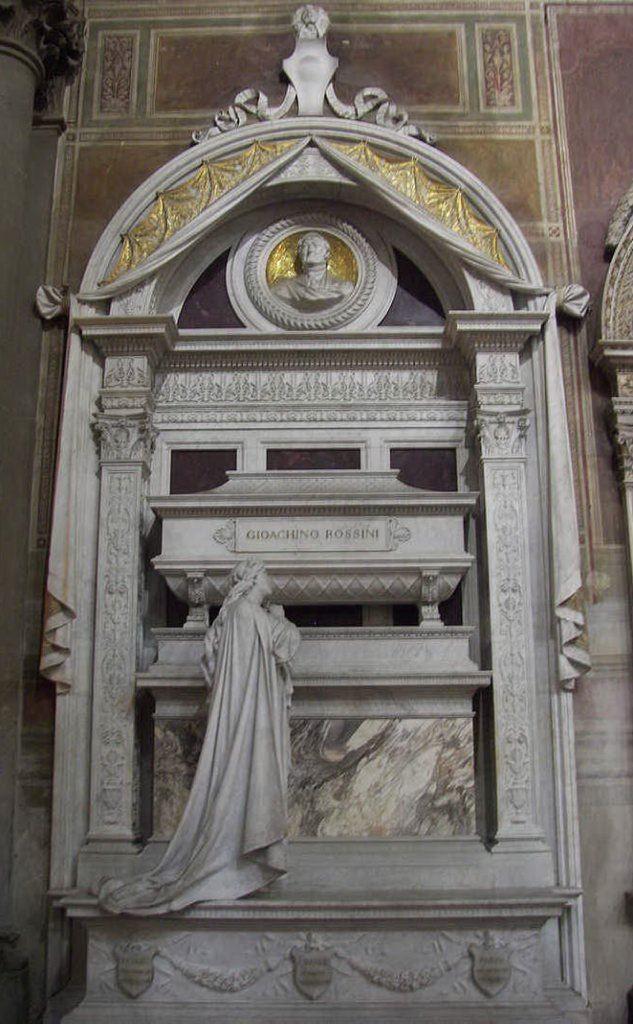 Il sepolcro dove riposa, in Santa Croce a Firenze