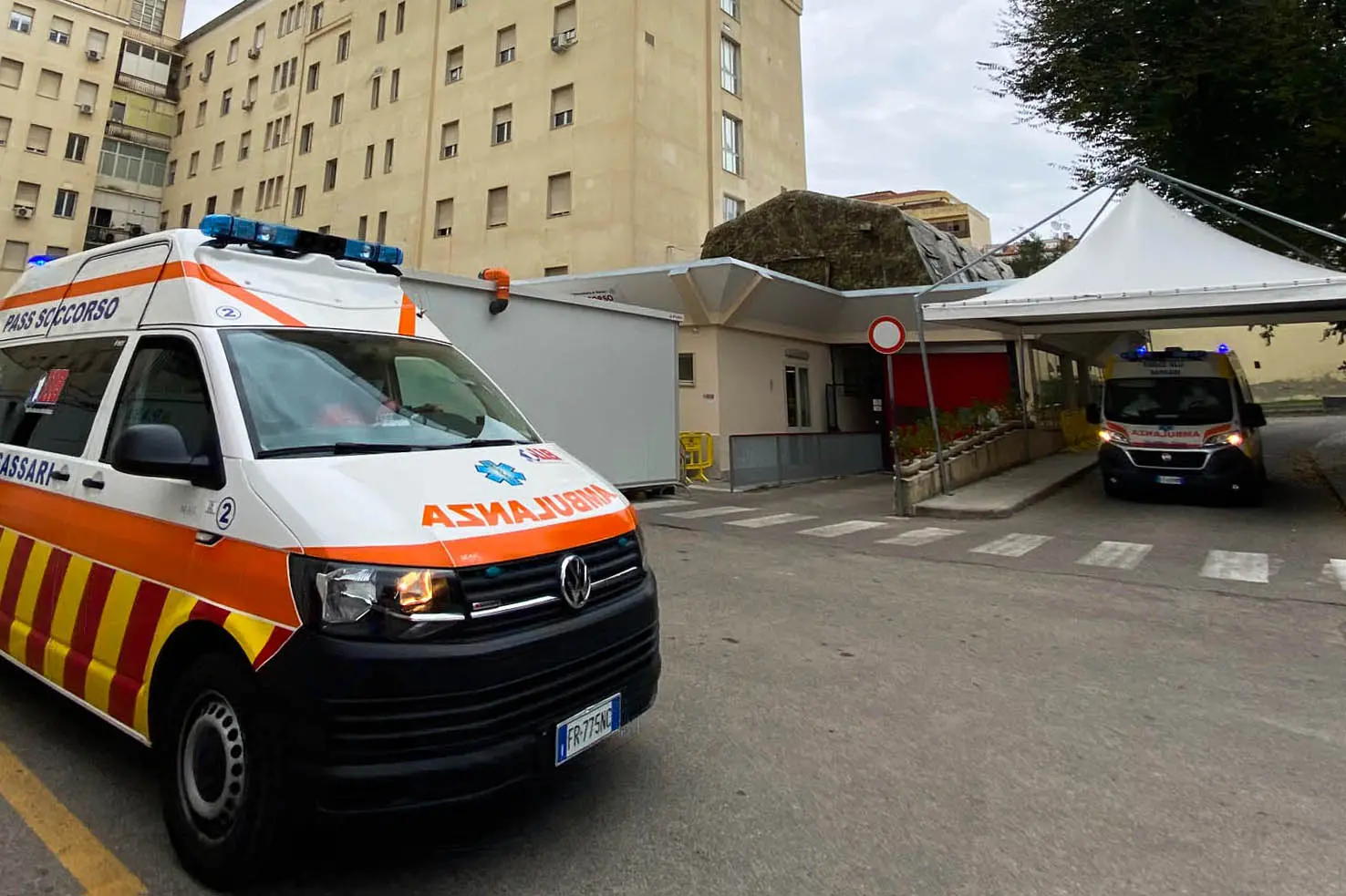 Il pronto soccorso dell'ospedale Santissima Annunziata di Sassari