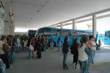 La stazione degli autobus di Oristano