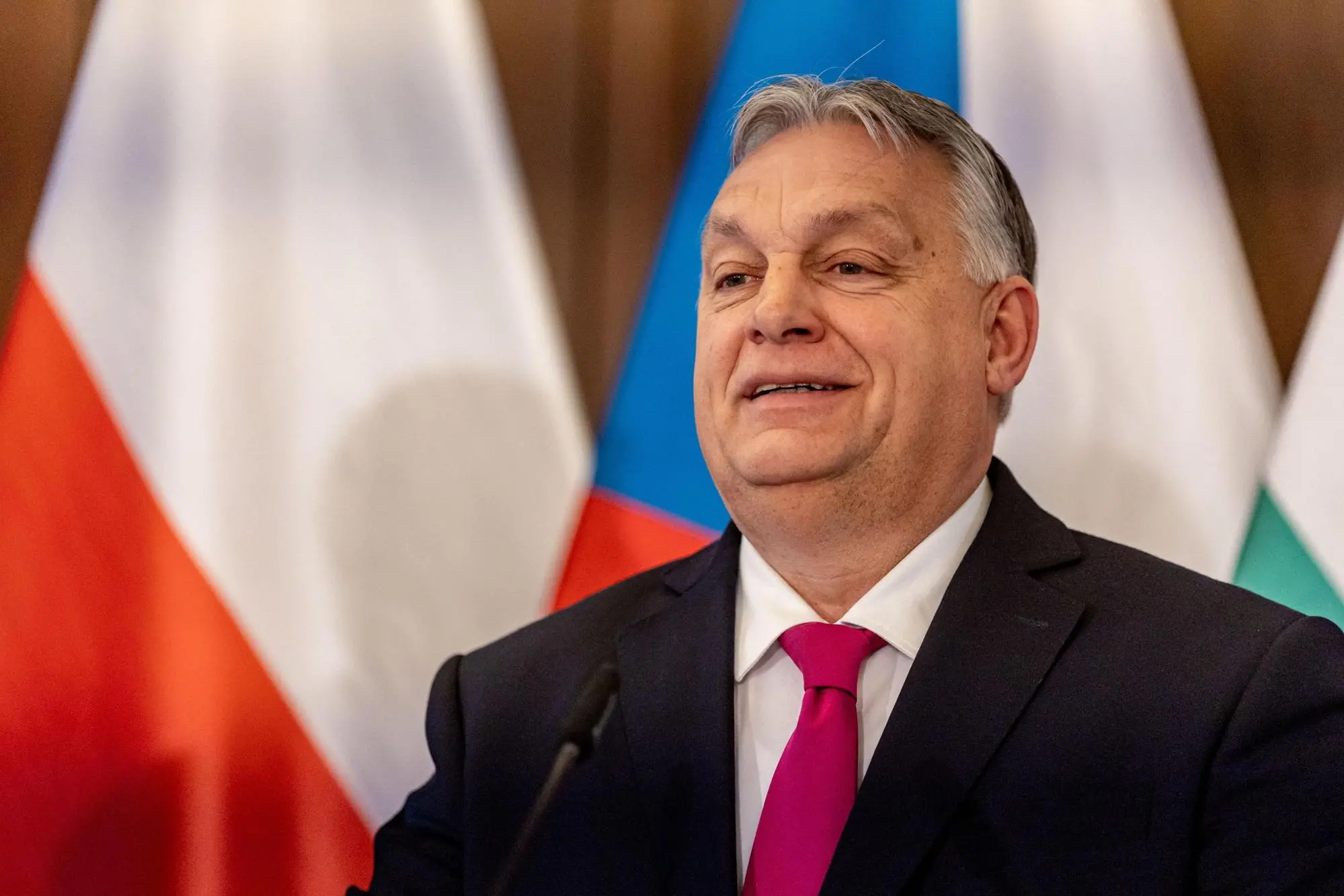 Il primo ministro ungherese Viktor Orban (foto Ansa/Epa)