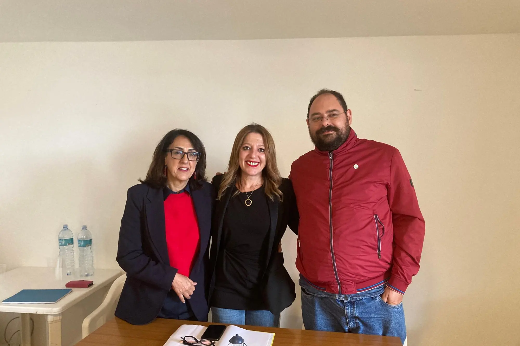 Loredana De Marco al centro, da sinistra Polano, a destra Pizzutto (foto Pala)