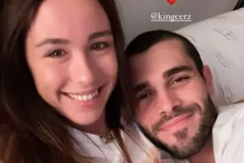 Aurora Ramazzotti e Goffredo Cerza (foto Instagram)