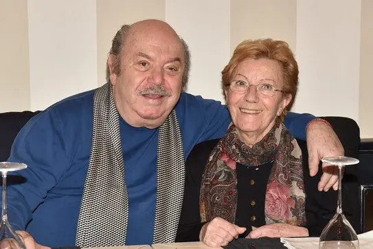 Lino Banfi e la moglie (foto dai social)
