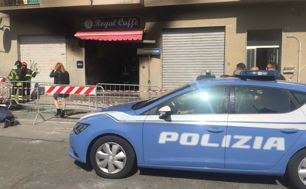 La polizia sul posto