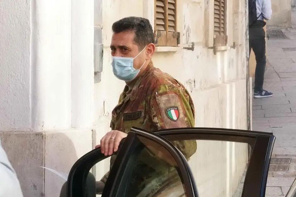 Il generale Francesco Figliuolo in Sardegna (Foto L'Unione Sarda - Anedda Endrich)
