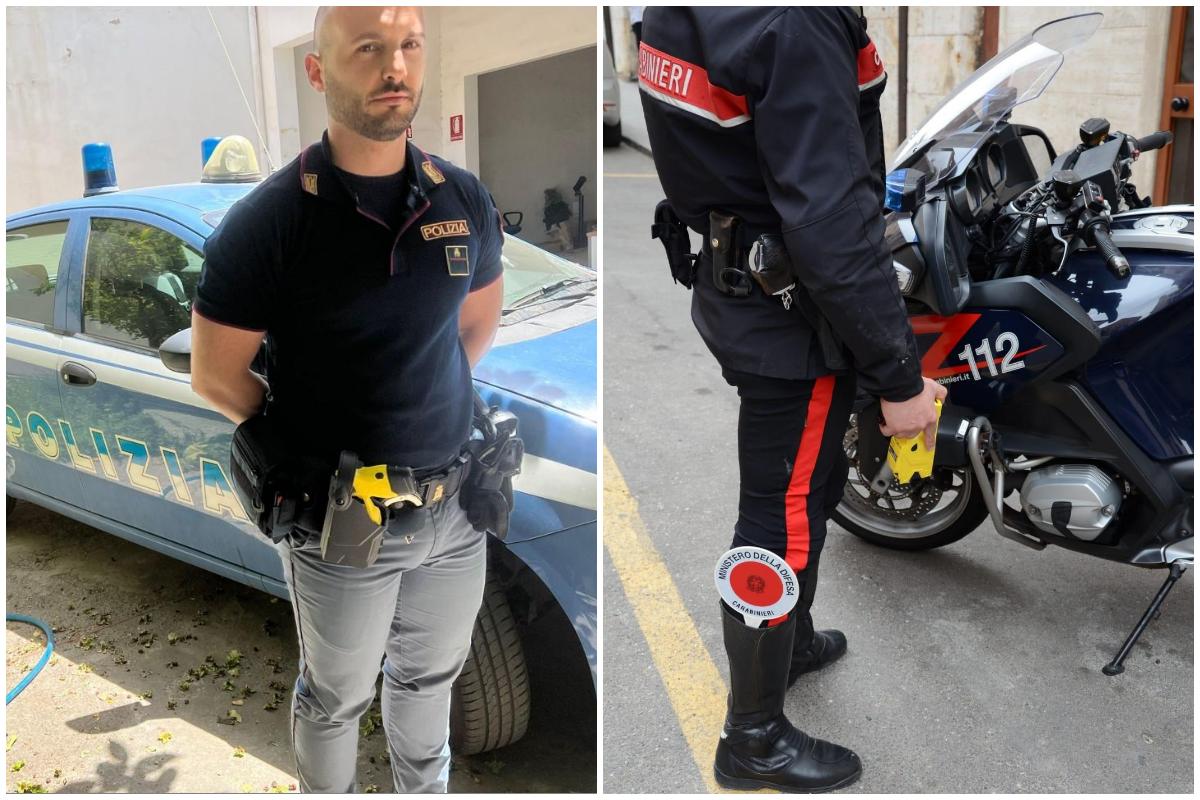 Il taser in dotazione a carabinieri e polizia\u00A0(Foto Serreli)