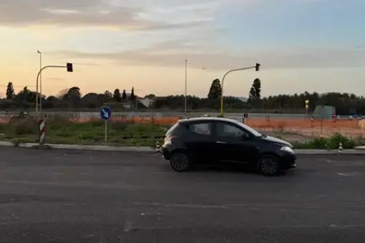 La rotatoria del Carmine (foto concessa)