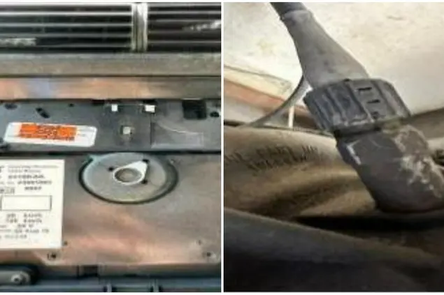 Il cronotachigrafo irregolare (foto Polizia stradale)