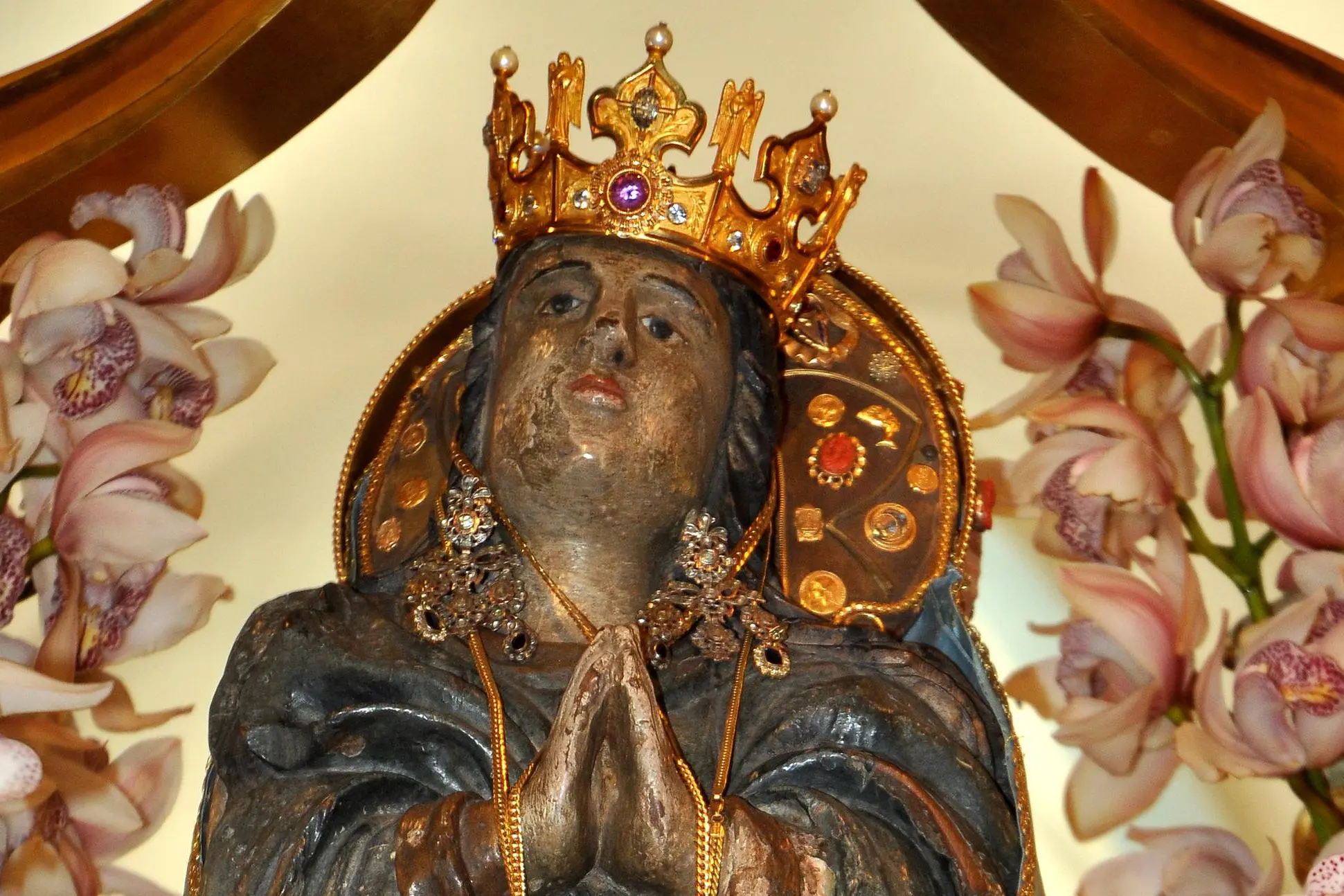 Il simulacro della Madonna dello Schiavo (foto concessa)