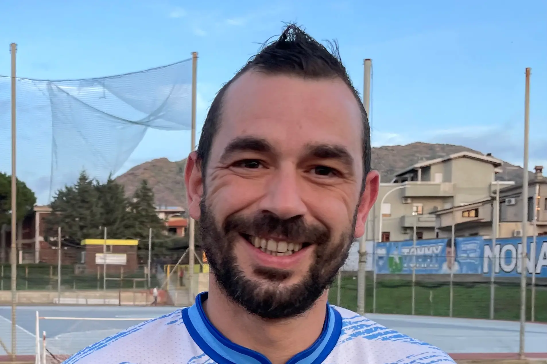 Giuseppe Meloni, nuovo attaccante dell’Alghero (foto Spignesi)