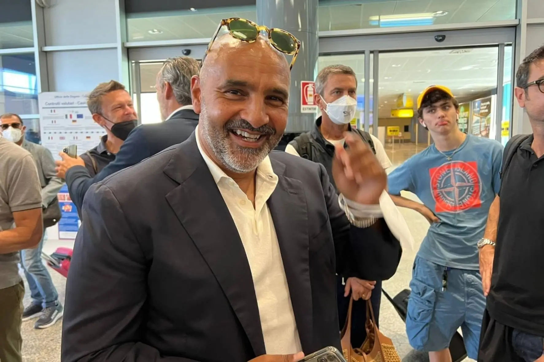 L'arrivo di Liverani (Foto G. Di Marzio Facebook)
