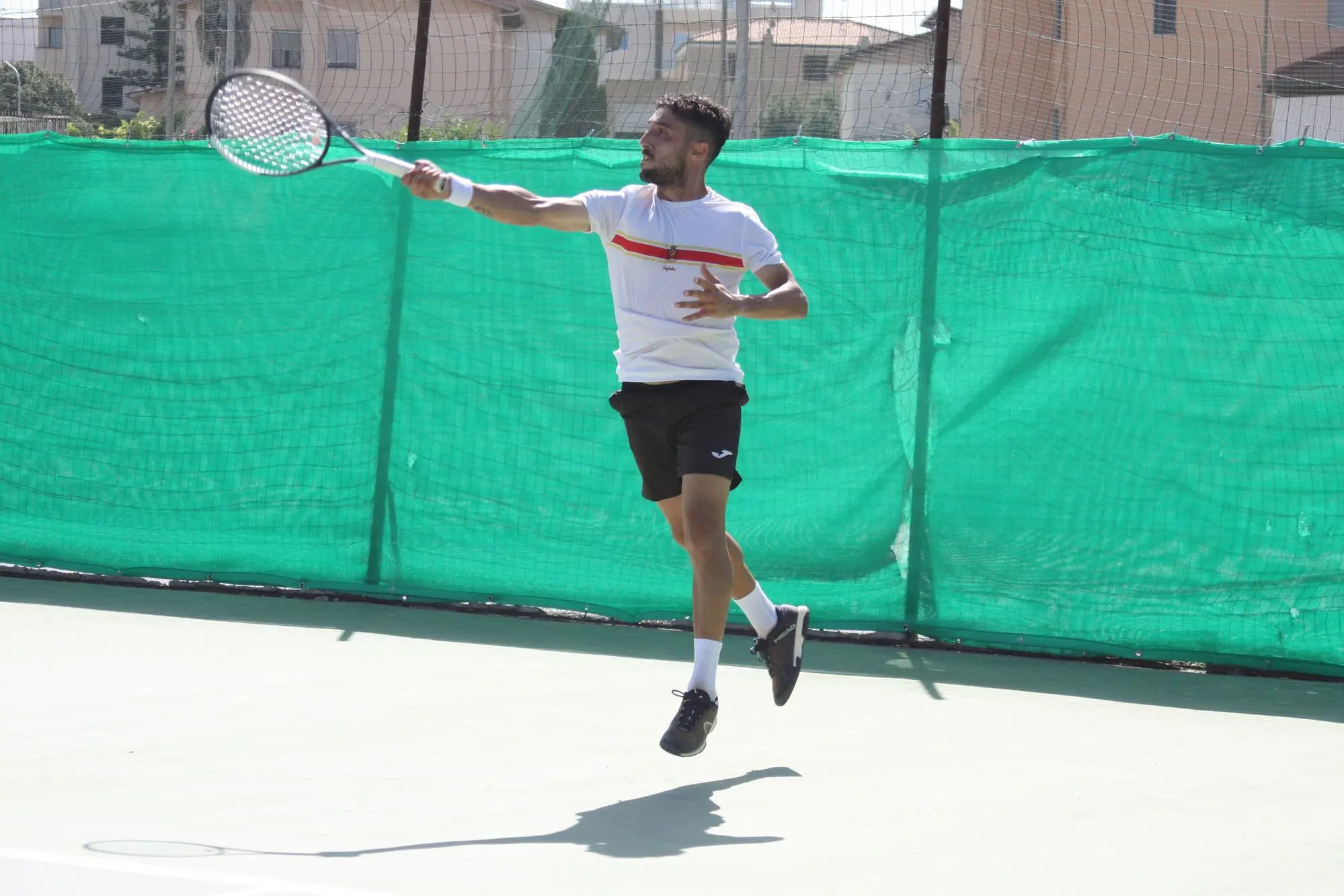 Cristiano Monte, suo uno dei due punti del Tc Alghero maschile (foto Antonio Burruni)