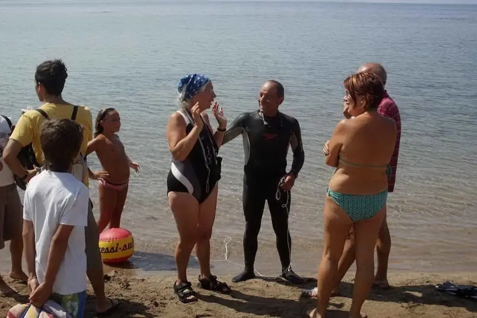 Andrea Sechi al rientro dall'ultima traversata