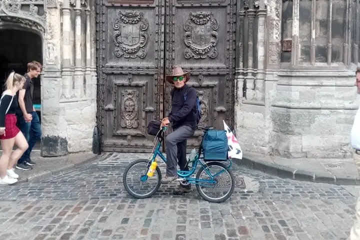 Fanni, in uno dei suoi viaggi