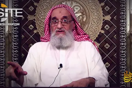 Al Zawahiri nel video diffuso da Al Qaeda (Rita Katz - Site - Twitter)