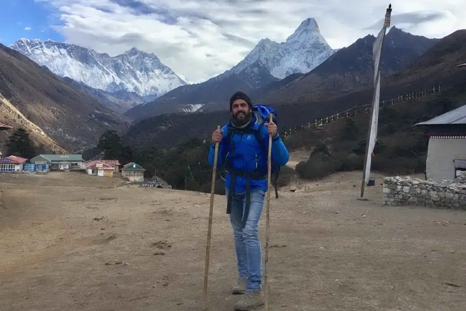 Luca Lai, da Sant'Anna Arresi ai piedi dell'Everest