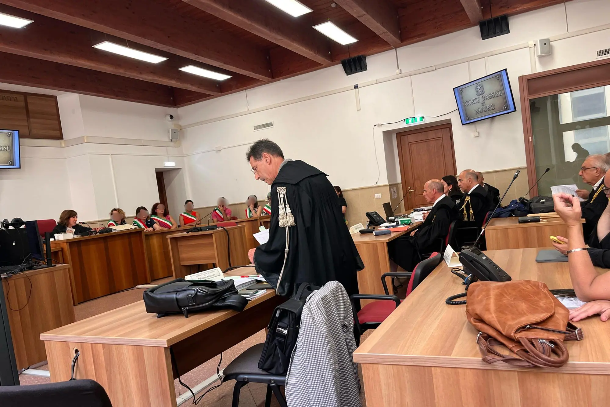 L'udienza in Tribunale a Nuoro