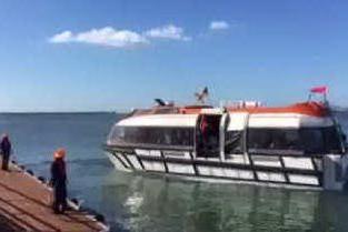 Troppo traffico al porto, turisti sbarcano dalla nave con le scialuppe