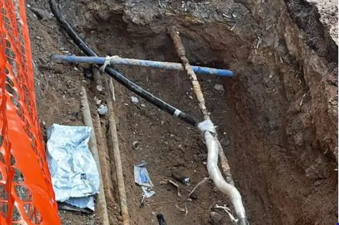 I lavori di ripristino a Castelsardo (foto concessa)