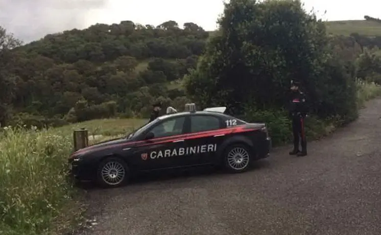 Il cordone di sicurezza dei carabinieri