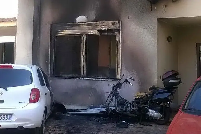 La palazzina di Quartu danneggiata