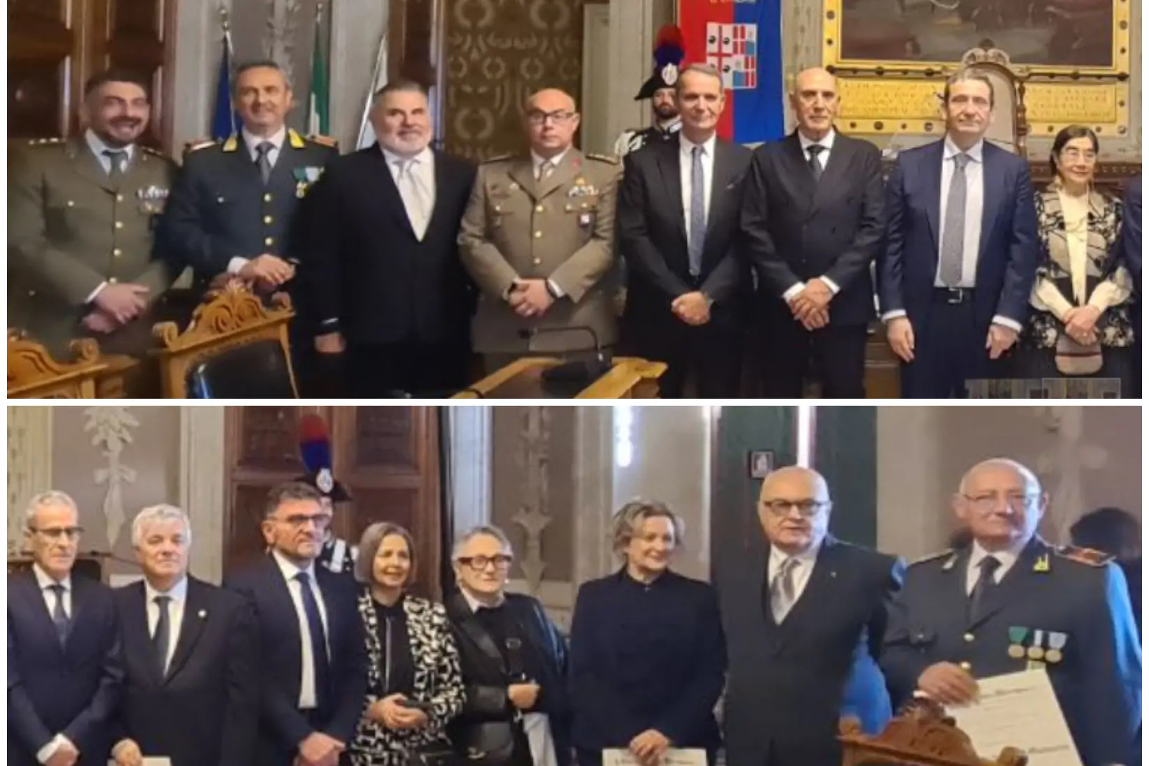 Foto di gruppo per i Cavalieri della Repubblica e benemeriti premiati da Mattarella (Foto Prefettura)