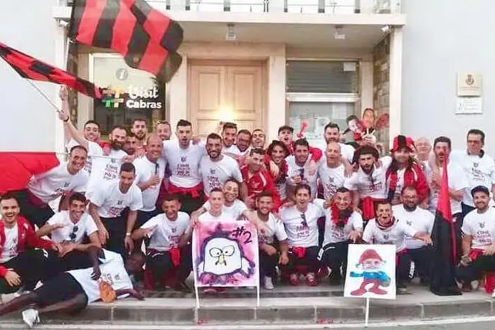 La squadra in festa