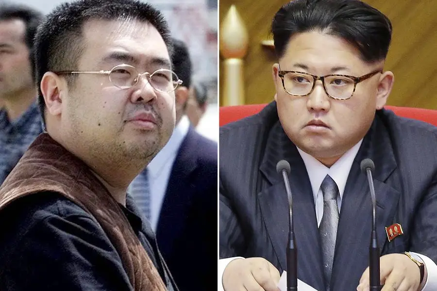 FILE - This combination of file photos shows Kim Jong Nam, left, exiled half-brother of North Korea's leader Kim Jong Un, in Narita, Japan, on May 4, 2001, and North Korean leader Kim Jong Un on May 9, 2016, in Pyongyang. The apparent assassination of the North Korean leaderâ€™s estranged half-brother is strengthening bipartisan calls for the U.S. to re-list Pyongyang as a state sponsor of terrorism, a designation lifted nine years ago. Doing so would increase the countryâ€™s isolation, while potentially complicating any future diplomacy to halt its nuclear and missile programs. (AP Photos/Shizuo Kambayashi, Wong Maye-E, File)