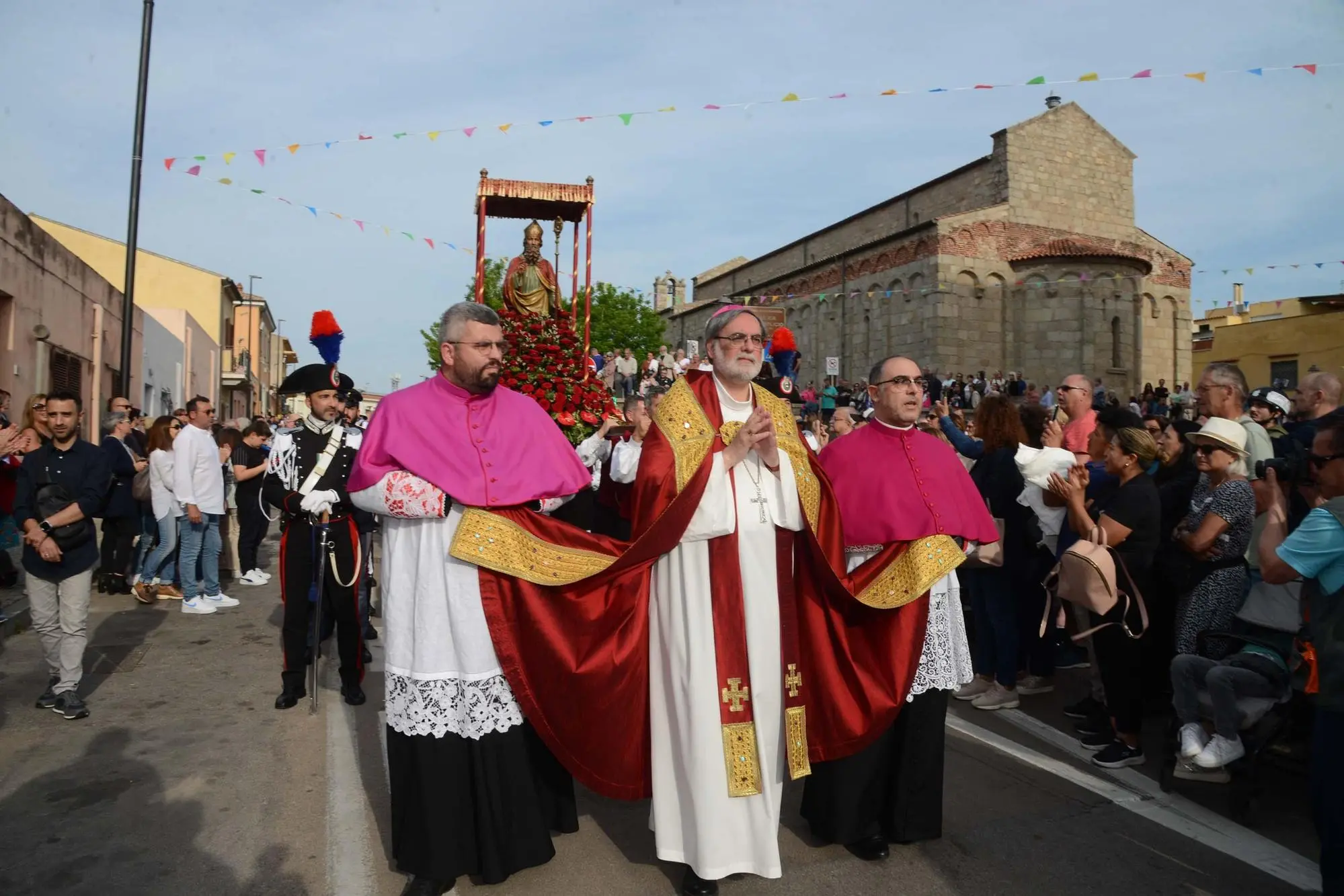 La processione per San Simplicio dello scorso anno, a Olbia