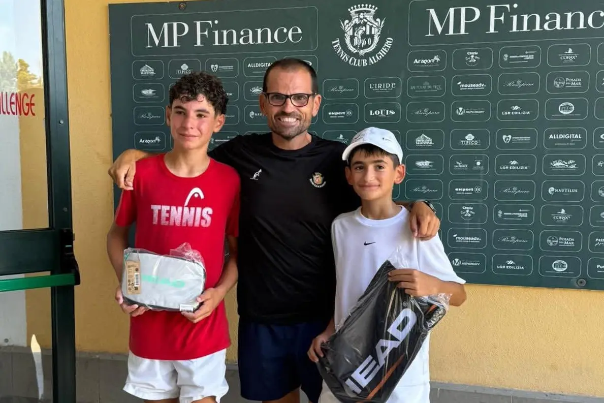 I protagonisti della finale U12M Antonio Soggiu e Mattia Salis (Foto concessa)