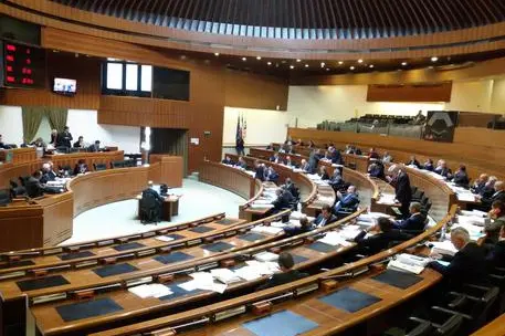 L'aula del Consiglio regionale sardo (foto Ansa)