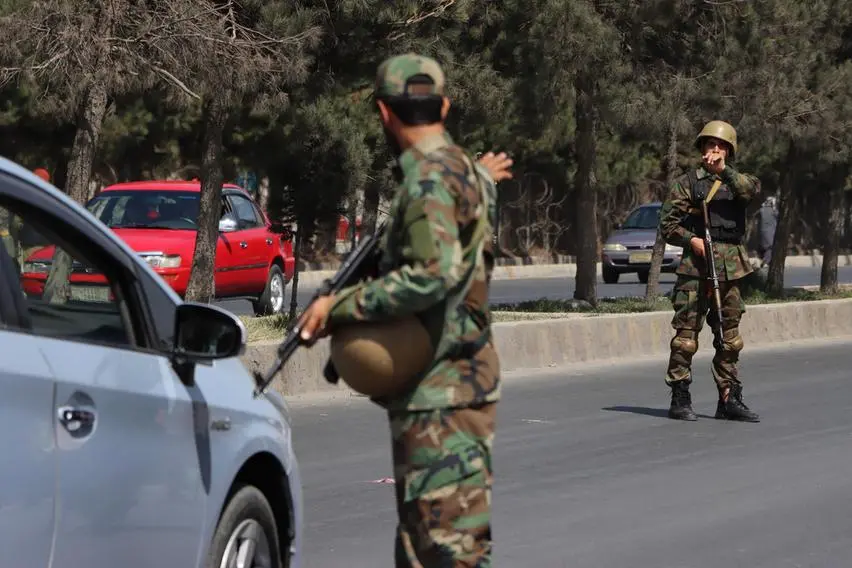 Un check point a Kabul (Ansa)
