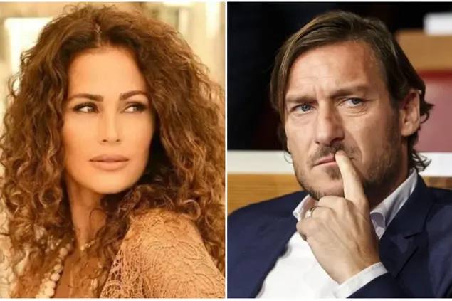 Samantha De Grenet e Francesco Totti (Ansa)