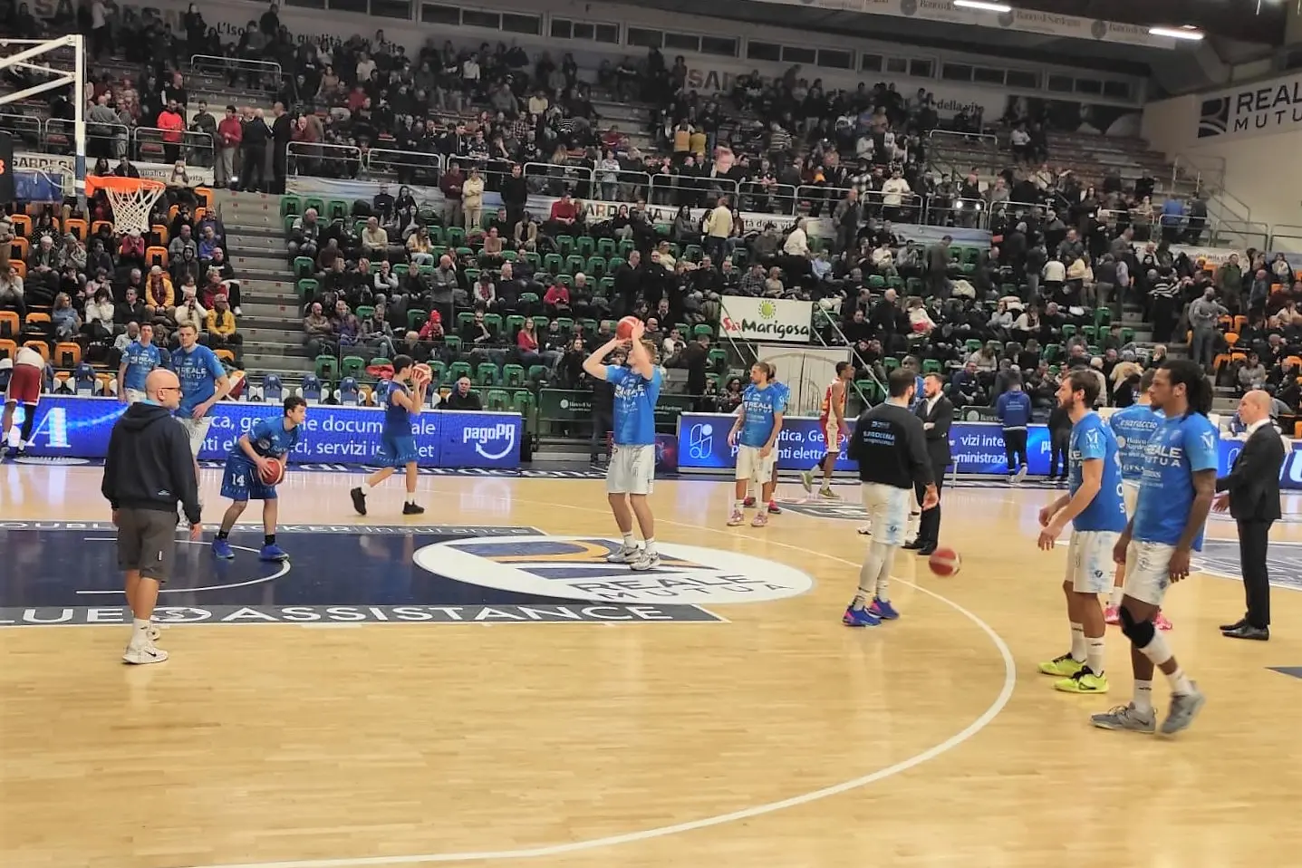 La Dinamo si prepara ad affrontare Varese (foto Marras)