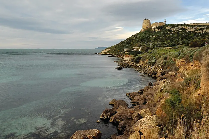 Un tratto di costa a Calamosca