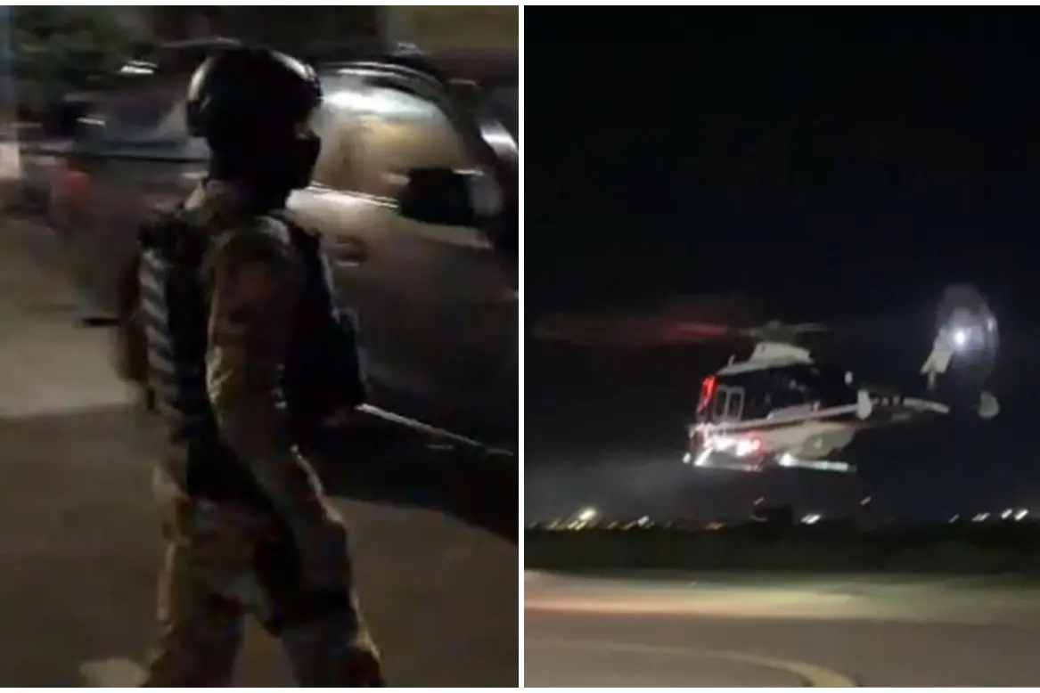 L'operazione dei carabinieri (frame da video)