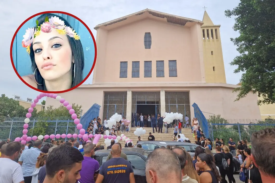 Il funerale di Giorgia Banchero a Sant'Elia (Federica Portoghese)