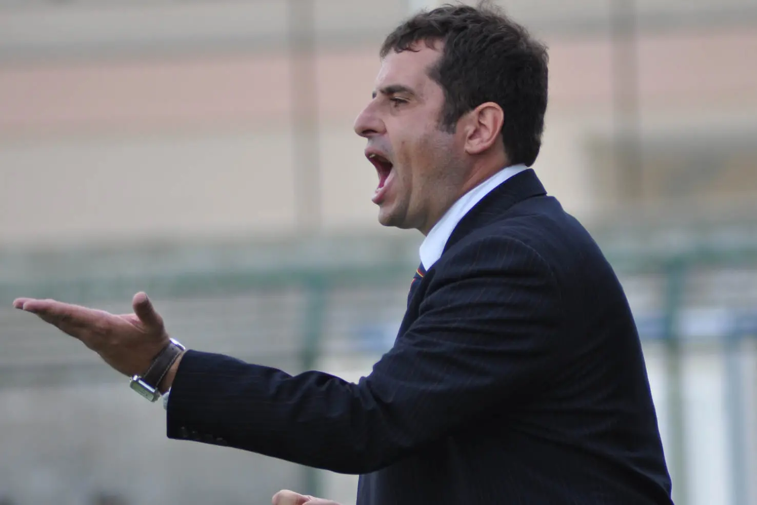 l'allenatore Ninni Corda - alghero calcio - foto Gloria Calvi