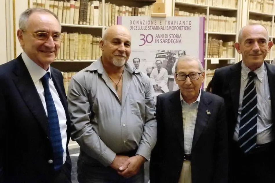 Da sinistra: Giorgio La Nasa, Roberto Pilloni, Licinio Contu e Carlo Carcassi