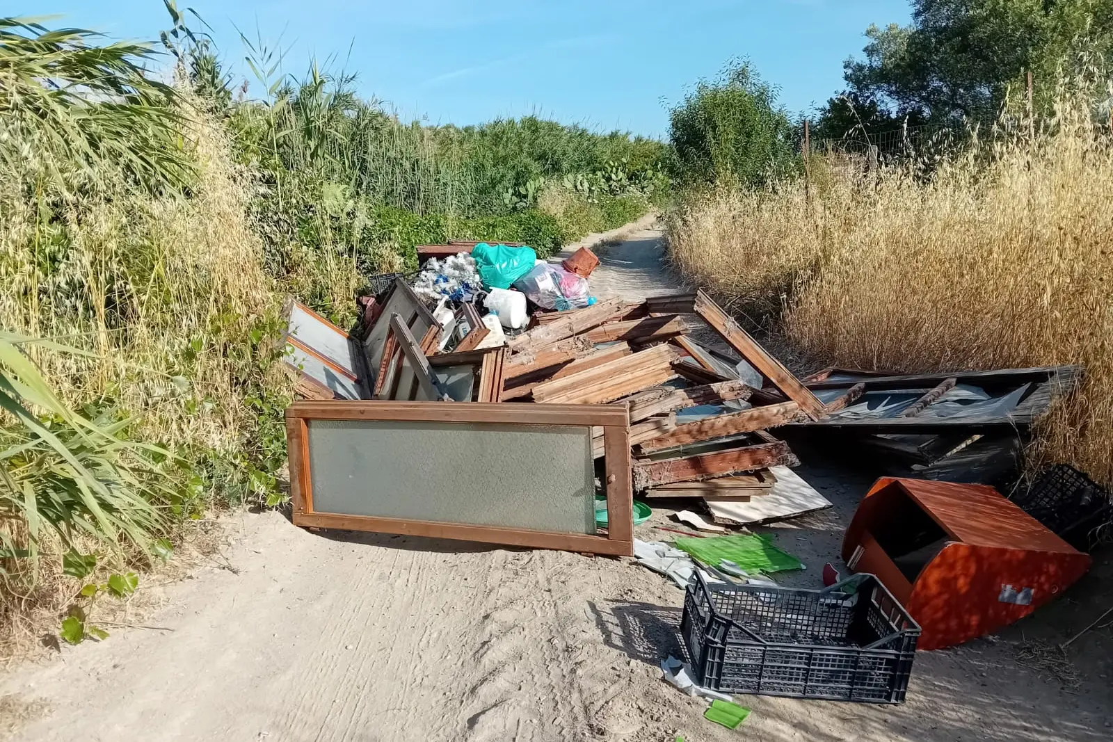La discarica in via Is Ammostus