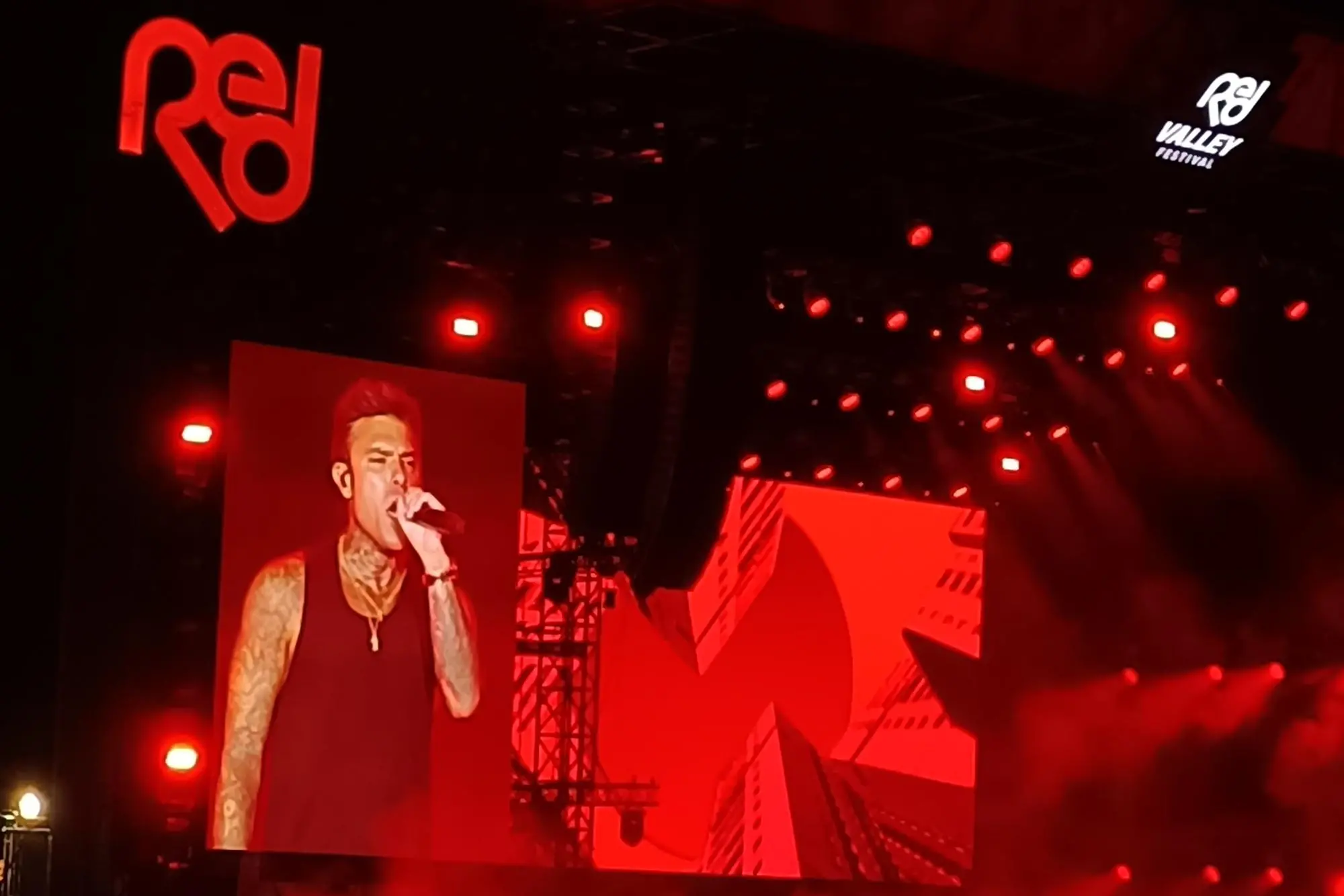 Fedez al Red Valley Festival (foto Ilenia Giagnoni)