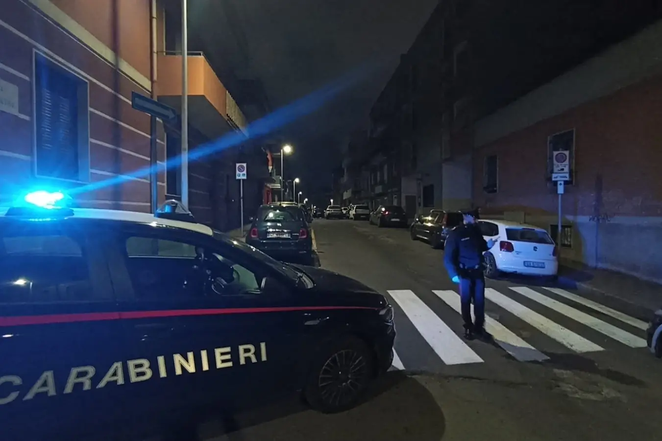 I carabinieri in via Ogliastra (Giuseppe Ungari)