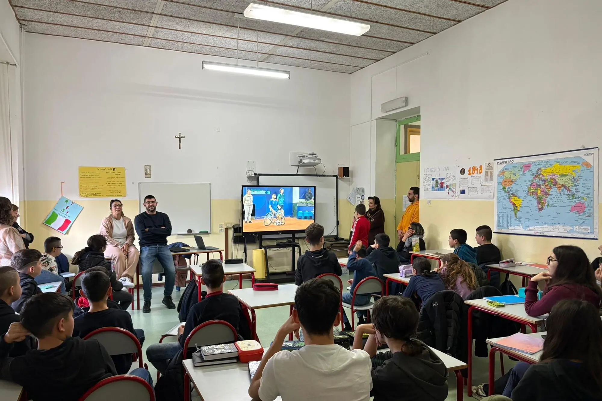 Un momento della lezione