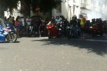 Il motoraduno a Oristano