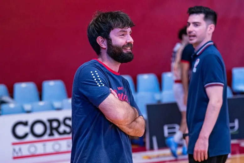Roberto Zucca, allenatore dell'Olimpia Cagliari (foto Dalerci)
