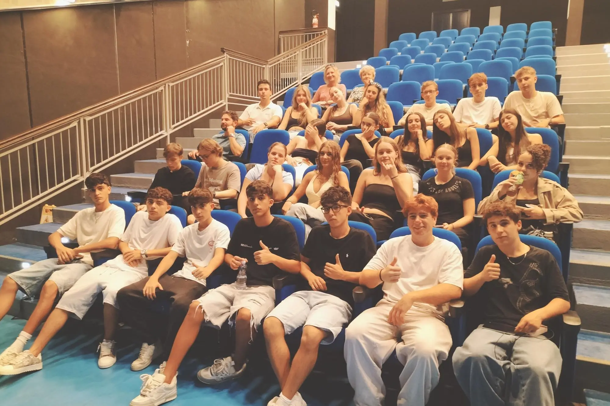 Gli studenti di Mobilità Erasmus (foto Scano)